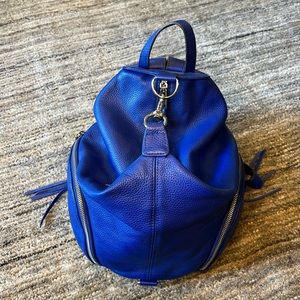 Rebecca Minkoff large Backpack purse- cobalt blue- lightly used- great condition